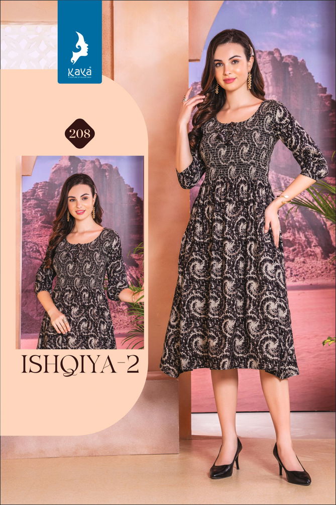 Ishqiya 2 By Kaya Printed Anarkali Kurtis Wholesale Shop In Surat